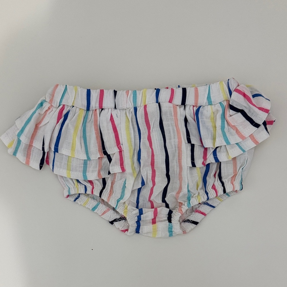 Jessica Simpson Baby Girl Ruffle Bloomers Striped 24M New